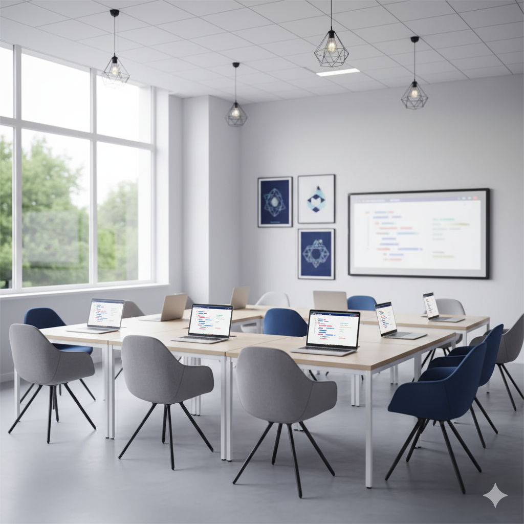 A modern, bright and welcoming learning space