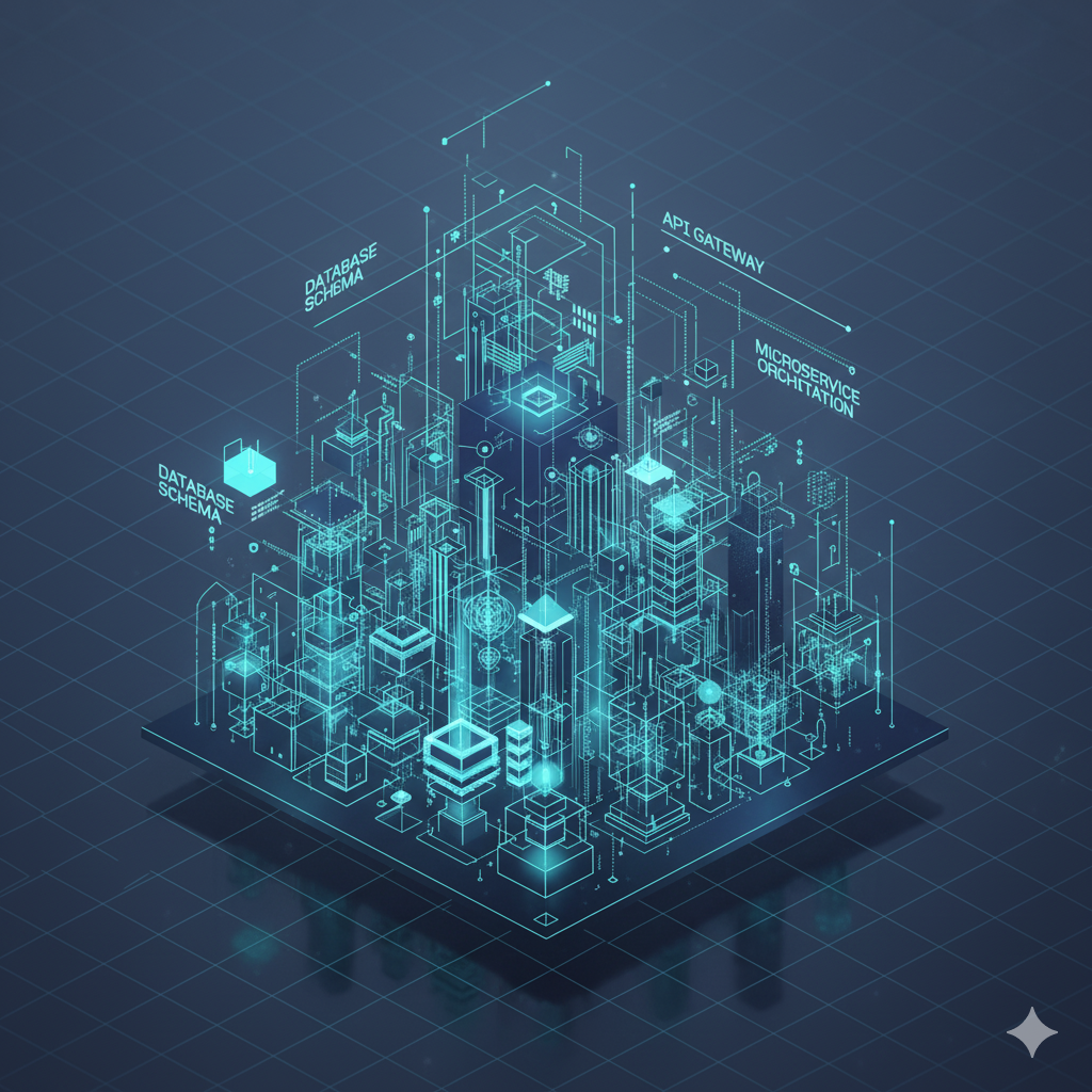 Abstract illustration for advanced coding course