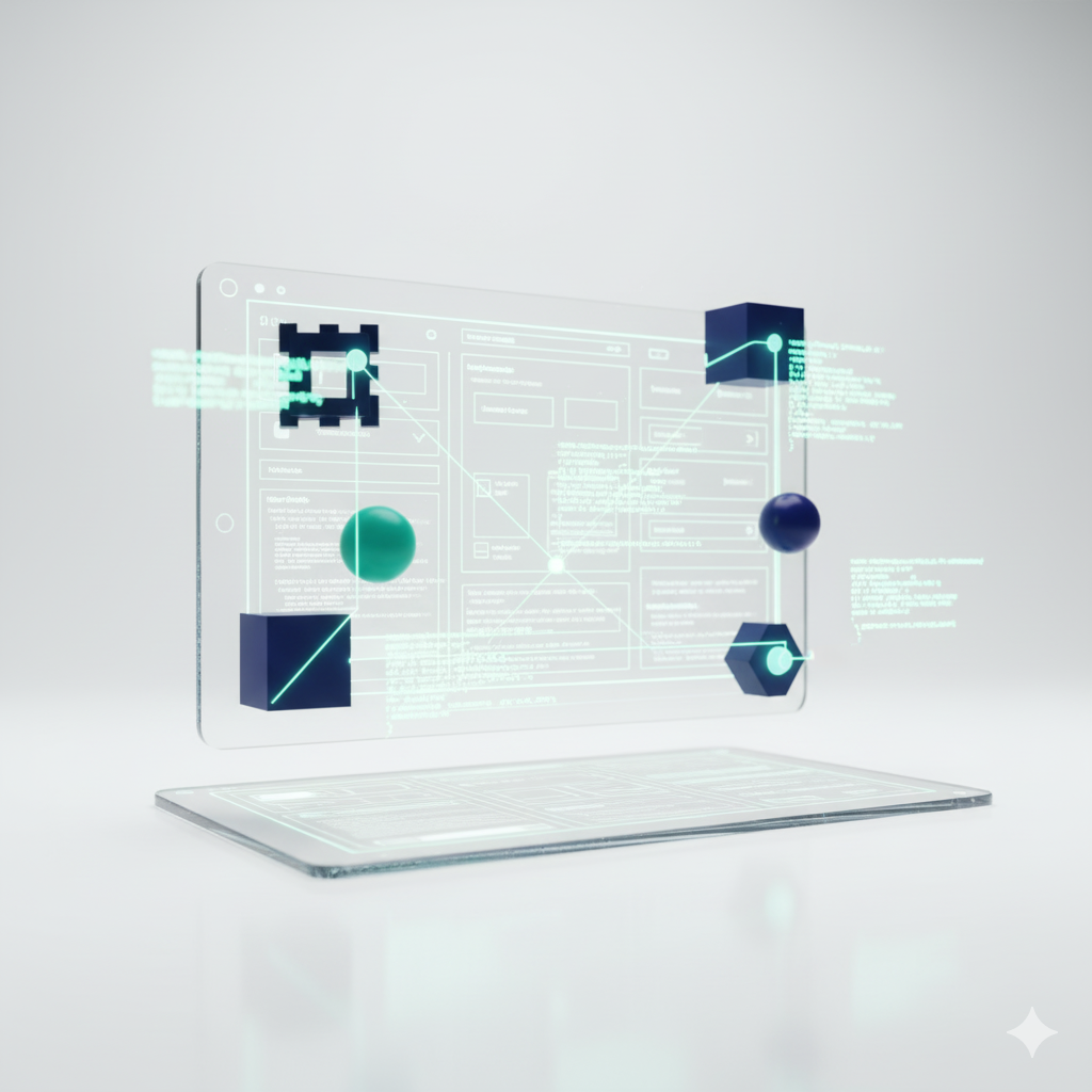 Abstract illustration for intermediate coding course